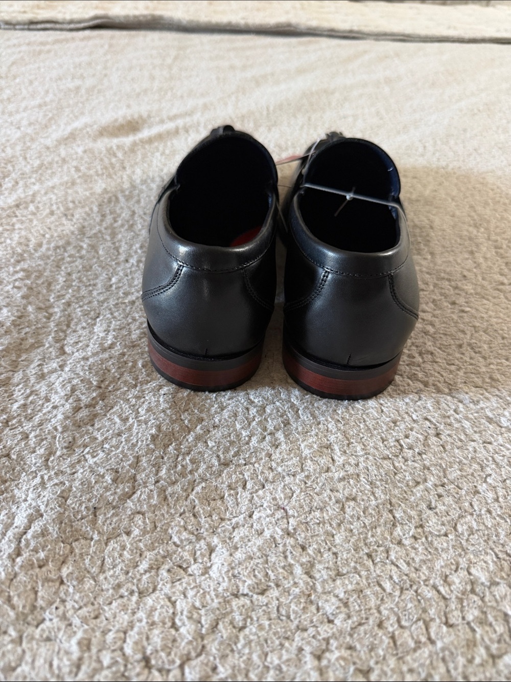 Stacy Adams Black Leather Tassel Loafers with Redzone Collection 8.5 - Picture 4 of 8